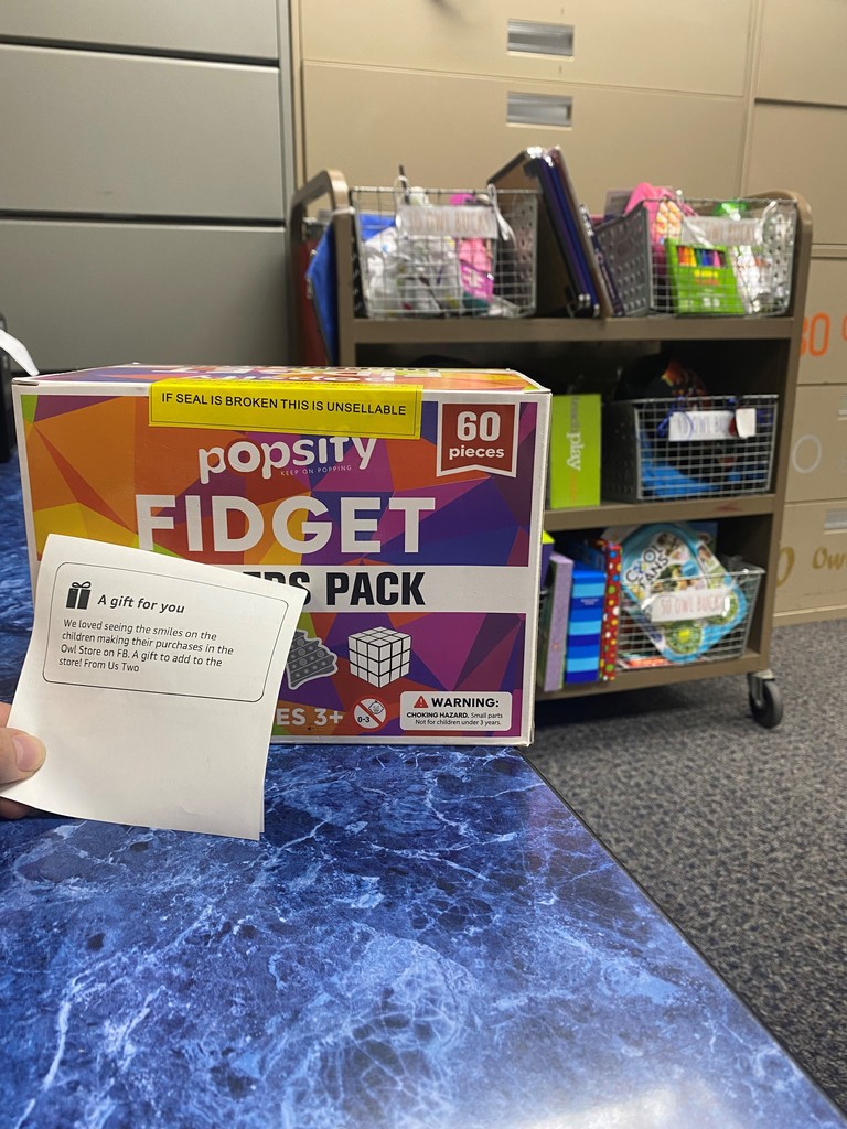 Fidget pack donated to the RES Owl Buck Store