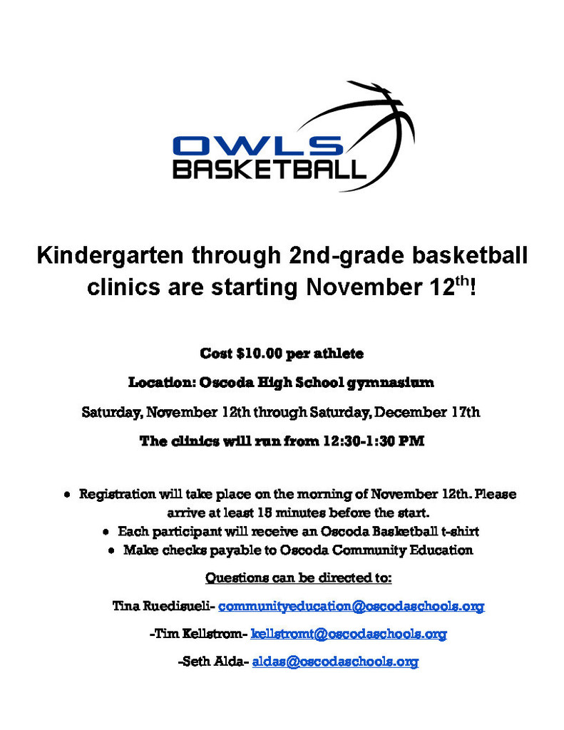 Youth Basketball Clinic Flyer